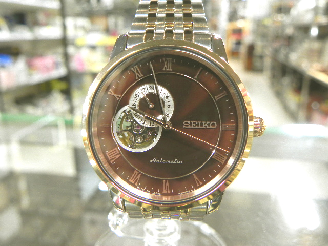 裏スケ自動巻SEIKOプレザージュの超美品入荷!