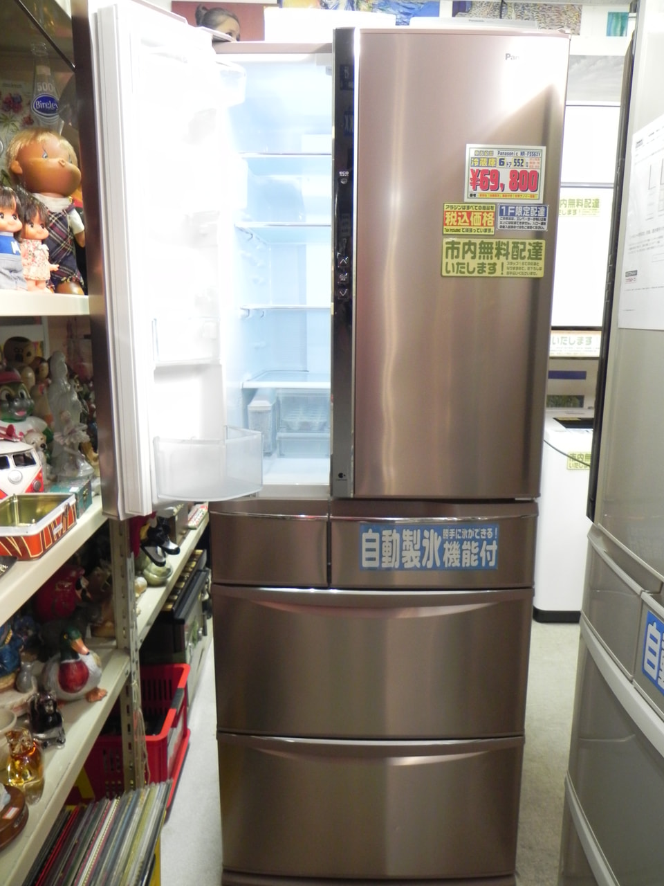 「自動製氷」機能付き6ドア冷蔵庫 Panasonic NR-F556XV