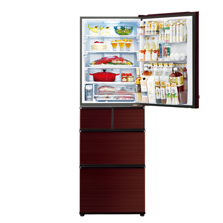自動製氷付415L冷蔵庫 AQUA AQR-SV42H